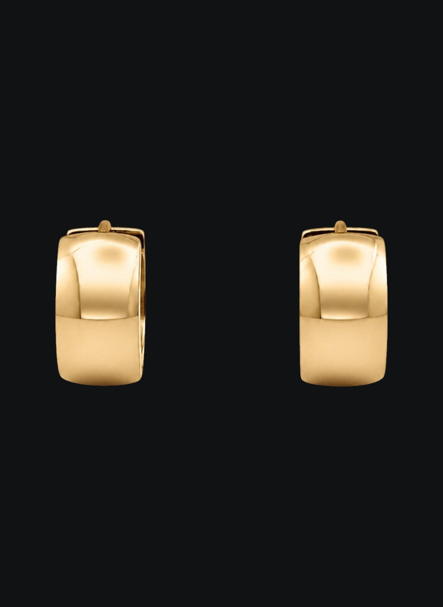 Creolen Doppellinie Gold – Bild 3
