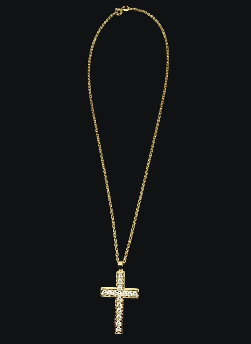 Crossline Pavé Cross Gold – Bild 3