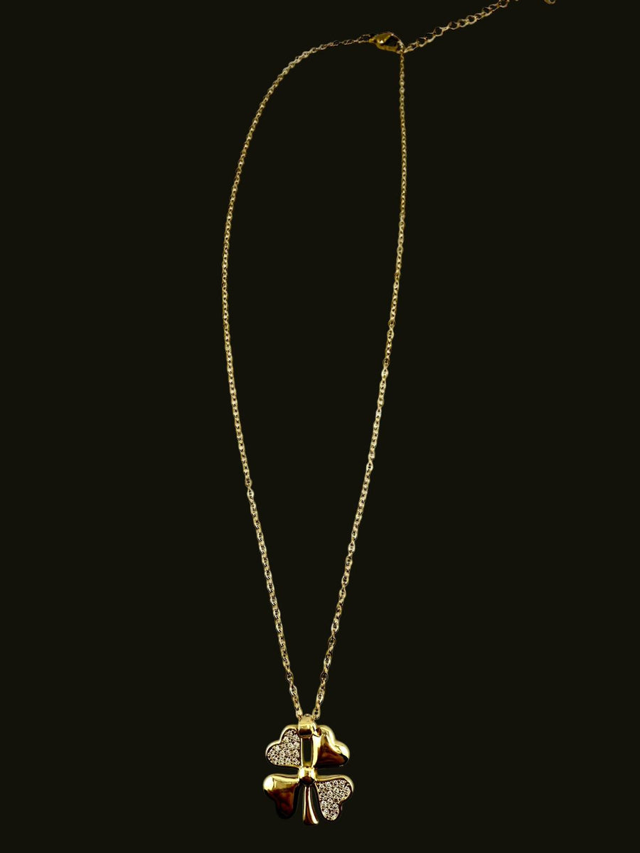 GlücksKlee Pave Halskette