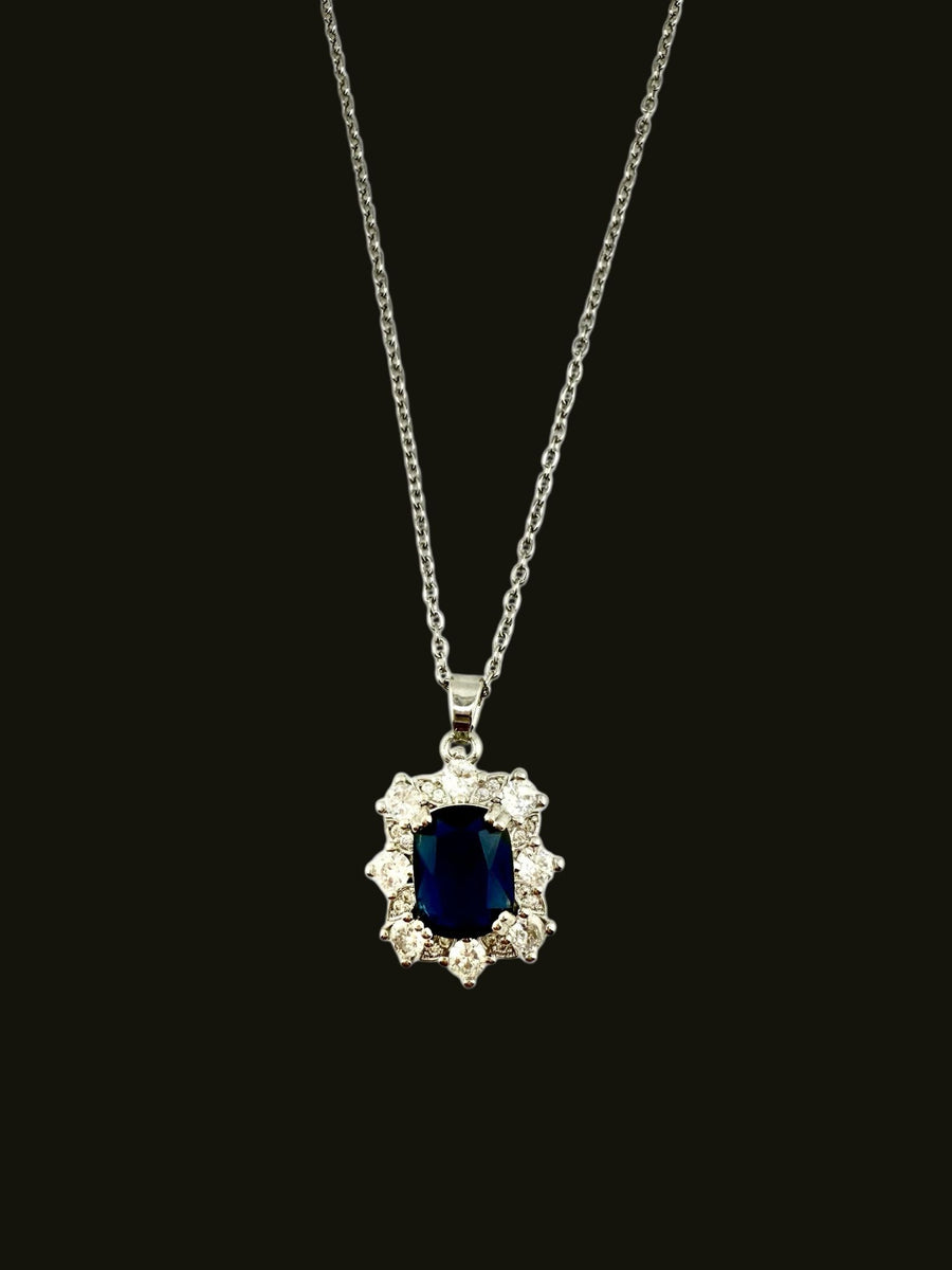 Königsblaues Funkeln Halskette