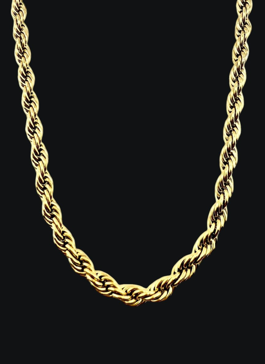 Kordelkette Gold 4mm
