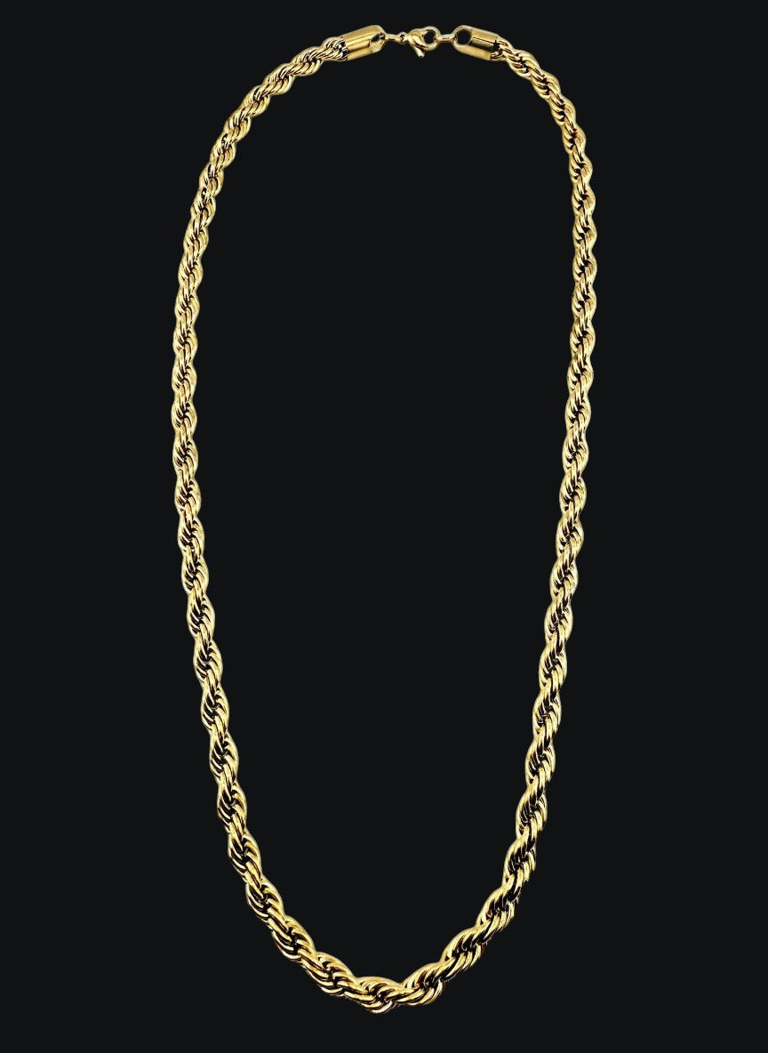 Kordelkette Gold 4mm – Bild 5