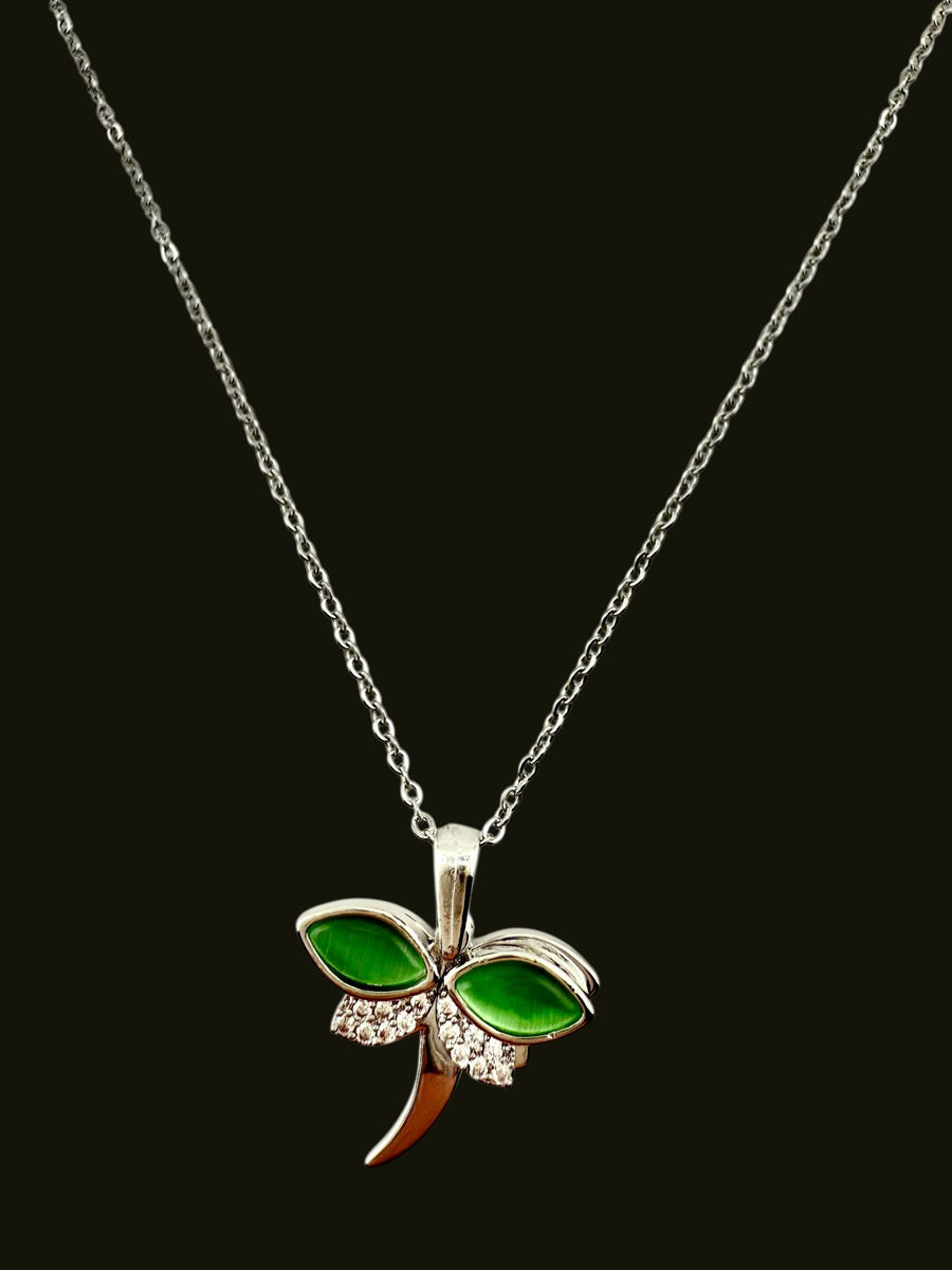 Schmetterlingsgrün Halskette