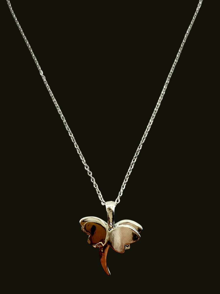 Schmetterlingsgrün Halskette